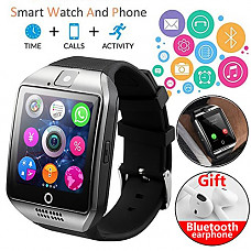 [해외]2018 Bluetooth Smart Watch Unlocked Cell Phone Smartwatch SIM Card with 카메라 TouchScreen 방수 Sports Smart Wrist Band Watch Compatible With Android Phones IOS 삼성