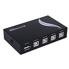 [해외]Findway 4 Ports USB Printer Share Sharing Switch Hub MT-1A4B-CF