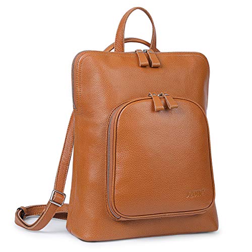 [해외]S-ZONE Soft Leather Backpack for Women Casual Travel School Bag Daypack Satchel