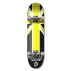 [해외]Reliance Complete Brian Sumner Cross Skateboard Deck (8.2, Blue/Yellow)