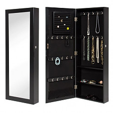 [해외]Best Choice Products Mirrored Jewelry Cabinet Armoire Organizer Storage Wall Mount