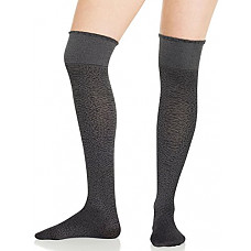 [해외]스팽스 Get Over It Over-the-Knee Socks - Scalloped Edge, Animal Heather, Reg