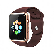[해외]Bluetooth Smartwatch,Smart Watch Unlocked Watch Phone can Call and Text with TouchScreen 카메라 Notification Sync for Android SumSung Huawei and IOS iPhone 7 8 X(Gold)
