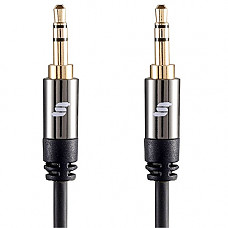 [해외]3.5mm Male to Male Stereo Audio Aux Cable 10Ft,Sinseader AUX Cable for All 3.5mm-Enabled Devices, Headphones, Apple, Android, iPads, Home/Car Stereos MP3 MP4(10ft/3M,Black)