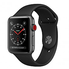 [해외]애플 Watch Series 3 - GPS+Cellular - Space Gray Aluminum Case with Gray Sport Band - 38mm