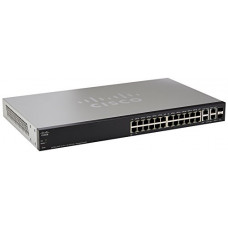 [해외]CISCO SF300-24PP 24-Port 10/100 PoE+ Managed Switch w/Gig Uplinks (SF300-24PP-K9-NA)