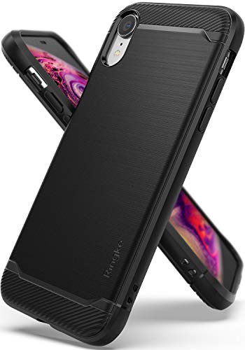 [해외]Ringke Onyx Compatible with iPhone XR Case [Extreme Tough] Qi Wireless Charging Compatible Rugged Protection Durable TPU Heavy Impact Shock Absorbent Case for iPhone XR 6.1" (2018) - Black