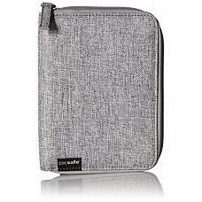 [해외]팩세이프 RFIDsafe LX150 Anti-Theft RFID Blocking Passport Wallet, Tweed Grey