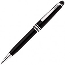 [해외]Mont Blanc 165-Meisterstuck Classique Platinum Mechanical Pencil, Black-0.5 (2867)