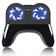 [해외]aceyoon Cell Phone Cooling Pad Radiator Fan with 2500mAh Li-ion Back Up 배터리 iPhone Gaming Cooler Handle Grip Multi-functional Smartphone Charger Stands for 4-6 inch iPhone X, 8, 8 Plus, 7 Plus