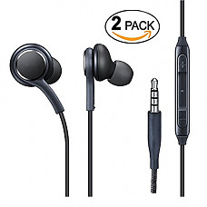 [해외]In-Ear Earphones, Gashen Earbuds With Mic and Remote Button Headphones Corded Earbuds for Android, 3.5mm Interface for Tablets, PCs and Phones Samsung, Lg, HTC (2 pack)