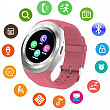 [해외]Bluetooth Smart Watch Touch Screen DMDG Smart Fitness Watch with Touch Screen Unlocked Watch Cell Phone with Sim Card Slot,Smart Wrist Watch for Kids Girls Boys Men Women (Pink)