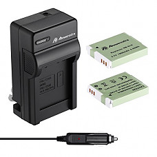 [해외]Powerextra Upgraded 2 Pack Replacement 캐논 NB-6LH 배터리 as NB-6L 배터리 and Charger Kit for 캐논 Powershot S120, SX510 HS