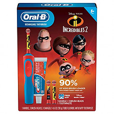 [해외]오랄비 Kids Rechargeable Electric Toothbrush, Incredibles