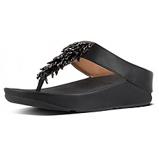 [해외]핏플랍 New Womens Rumba Thong Sandal Black 8