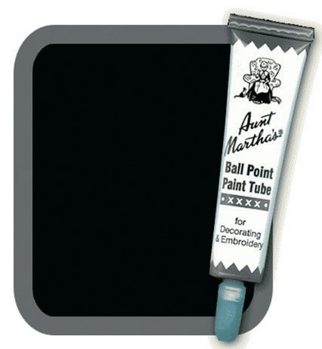 [해외]Aunt Marthas Ballpoint Paint Tube, 1-Ounce, Black