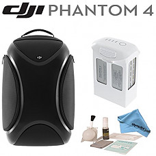[해외]DJI Phantom 4 Travel Bundle: Includes DJI Phantom 4 Backpack, Spare DJI Intelligent Flight 배터리 for Phantom 4, eDigitalUSA Brush Blower, Cleaning Kit & eDigitalUSA Microfiber Cleaning Cloth