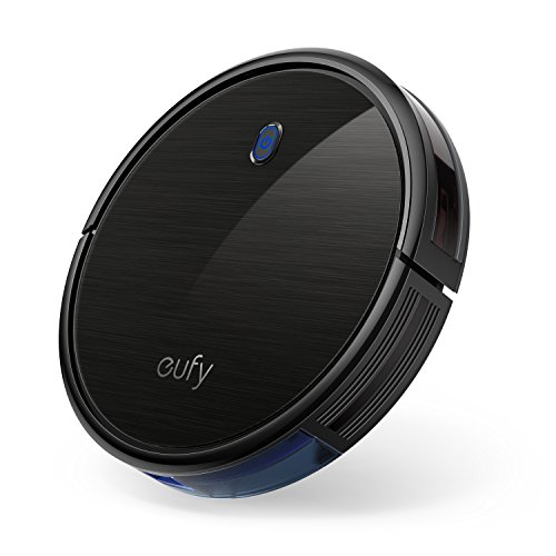 [해외]eufy Boost IQ RoboVac 11S (Slim), 1300Pa Strong Suction, Super Quiet, Self-Charging Robotic Vacuum Cleaner, Cleans Hard Floors to Medium-Pile Carpets (Black)