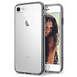 [해외]iPhone 7/iPhone 8 Case, Ringke [FUSION] Crystal Clear PC Back TPU Bumper [Drop Protection/Shock Absorption Technology] Raised Bezels Protective Cover For 애플 iPhone 7 - Smoke Black