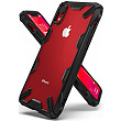 [해외]Ringke Fusion-X Designed for iPhone XR Case Clear Hard PC Back with Shock Imbibe Effect Solid Defense Bumper Protection Cover for iPhone XR 6.1&quot; (2018) - Black