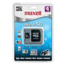 [해외]Maxell 4 GB Micro SDHC Flash Memory Card with Adapter 502001