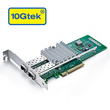 [해외]10Gtek for Intel E10G42BTDA 82599ES Chip 10GbE Ethernet Converged Network Adapter X520-DA2/X520-SR2, PCI-E X8 Dual SFP+ Port