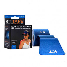 [해외]KT Tape Original Cotton Elastic Kinesiology Therapeutic Sports Tape, 20 Pre cut 10 inch Strips, Blue