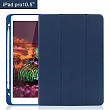 [해외]아이패드 pro 10.5 case with 애플 Pencil holder, Lightweight Smart Case Trifold Stand with Auto Sleep/Wake Function, Microfiber Lining, Flexible Soft TPU Back Cover for 애플 아이패드 Pro 10.5-inch ,Blue