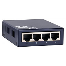 [해외]Huacomm 5-Port Smart 10/100Mbps PoE+ Switch with 4 PoE Ethernet Ports | IEEE 802.3af/802.3at | Sturdy Metal | Plug-and-Play | Desktop | 65W PoE Budget | Unmanaged | HC1705P