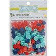 [해외]Babyville Boutique Snaps, Red/Blue/Lt Blue, 60 Count