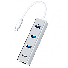 [해외][Upgrade version] Idoove 3-Port 1000 Mbps USB 3.0 Hub Aluminum Power Adapter with Gigabit Ethernet RJ45 Port Network Adapter Portable Data Hub for Macbook,Mac Pro/Mini,iMac