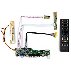 [해외]VSDISPLAY HDMI+VGA+CVBS+USB+RF+Audio LCD Motor Driver Board Controller Kit Work For 15.4 17 LTN154P1 LTN170WP 1680x1050 1CCFL 30P LCD Panel