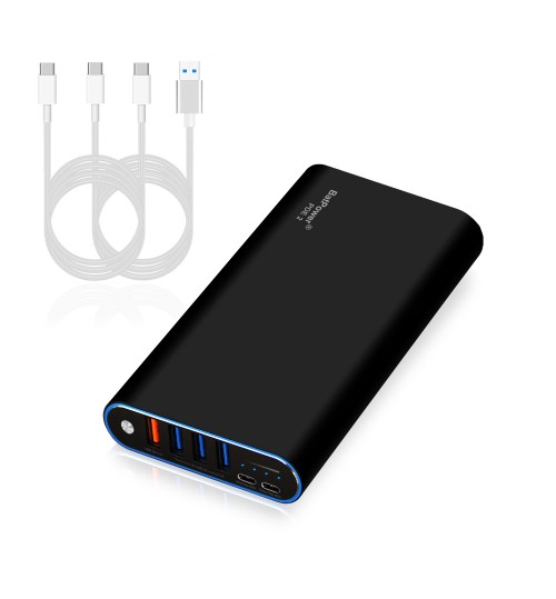 [해외]98Wh PDE 2 P26B 26800mAh Universal Laptop PD USB-C Power Bank External 배터리 Portable Charger