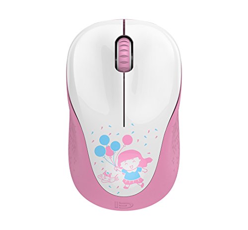 [해외]Mini Wireless Mouse(Battery Included), FD V10 2.4G Cute Optical Travel Mouse with Nano Receiver for Kids/Girls/Ladies Compatible with Notebook/Computer/PC/Laptop/Macbook and Chromebook（Pink）