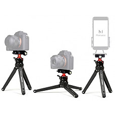 [해외]Marsace Portable Compact Desktop Macro Mini Tripod with 360 Degree Ball Head,1/4 inches Quick Release Plate，Support for 캐논 60D 5D 니콘 D90 소니 A58 A7RII DSLR Cameras Video Micro Shooting