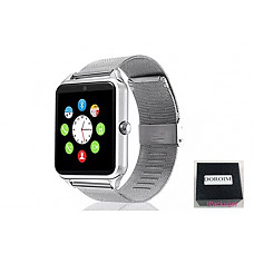 [해외]Bluetooth Smart Watch DOROIM Stainless Steel Strap, Camera, Call SMS Reminder, Sleep Monitor, Pedometer, Support SIM TF Card for Android iPhone Men Women Boys Girls Gift