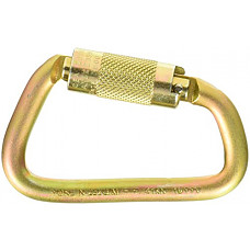[해외]Miller Automatic Twist-Lock Steel Carabiner with 1-Inch Gate Opening, 400 lb. Capacity (17D-1)