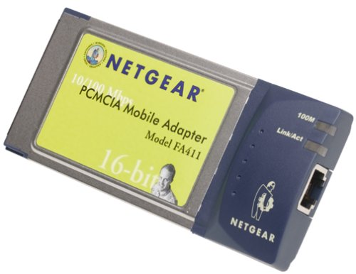 [해외]Netgear FA411 16-Bit PCMCIA Network Card (10/100 Mbps)