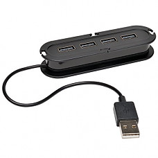 [해외]Tripp Lite 4-Port USB 2.0 Hi-Speed Ultra-Mini Hub (U222-004)