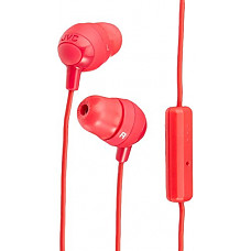 [해외]JVC HAFR37R Marshmallow Earbuds with Mic, Red