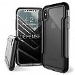 [해외]X-Doria iPhone X, iPhone Xs Case, Defense Clear Series - Military Grade Drop Protection, Clear Protective Case for iPhone X, iPhone Xs, [Black]