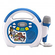 [해외]Paw Patrol Bluetooth Sing Along Portable MP3 Player Real Working Microphone Stores Up To 16 Hours of Music with 1 gb Built In Memory USB Port to Expand Your Content Built In Rechargeable Batteries
