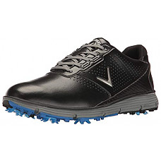 [해외]Callaway Mens Balboa TRX Golf Shoe, Black/Grey, 12 2E US