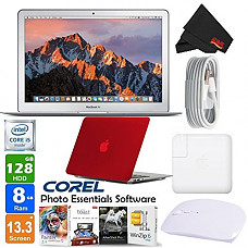 [해외]애플 13.3" MacBook Air 128GB SSD MQD32LL/A Starter Red Bundle