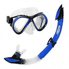 [해외]Deep Blue Gear Del Sol 2 Diving Mask and Semi-Dry Snorkel Set, Adult, Blue