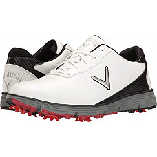 [해외]Callaway Mens Balboa TRX Golf Shoe, White/Black, 13 D US