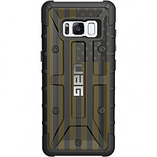 [해외]Limited Edition Customized Prints by Ego Tactical Over a UAG-Urban Armor Gear Case for 삼성 갤럭시 S8 Plus/ S8+ (Larger 6.2") - USA Flag ODG on Black