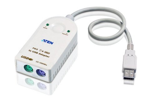 [해외]ATEN USB to PS/2 Keyboard & Mouse Converter UC100KMA (Off White)