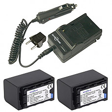 [해외]5800mAh 2x VW-VBD58 Replacement 배터리 and 1x Charger Kit for Panasonic AJ PX270 HC X1000 AG-3DA1, AG-AC8