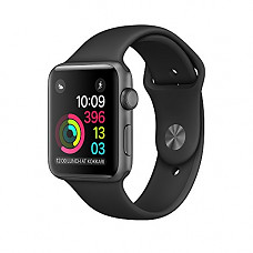 [해외]애플 Series 2 Watch for iPhone - 42mm Space Gray Aluminum Case with Black Sport Band